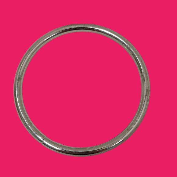 Metal Purse Ring Handle 4" Craft Supply DYI Utility Project Silver Circle VNTG - Picture 7 of 12